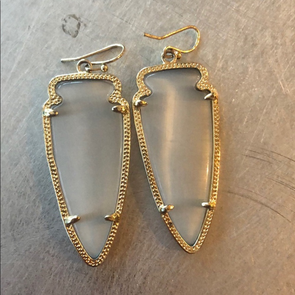 Kendra Scott earrings. Brand new white